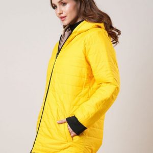 Women Solid Hooded Lightweight Quilted Jacket