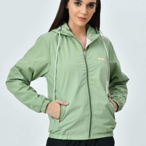 Women Solid Hooded Lightweight Quilted Jacket