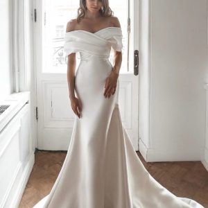 “Seraphina Satin Mermaid Wedding Gown”