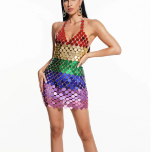 Cressida Mirror Mini Dress