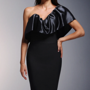 Namia Asymmetry Falbala Bandage Maxi Dress