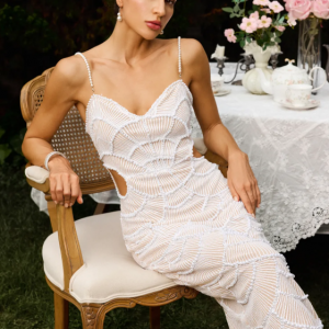 Teresa Pearl Sequin Midi Dress