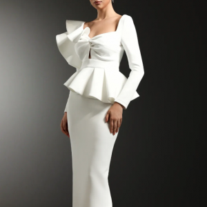 Faray Ruffled Long Sleeves Maxi Dress